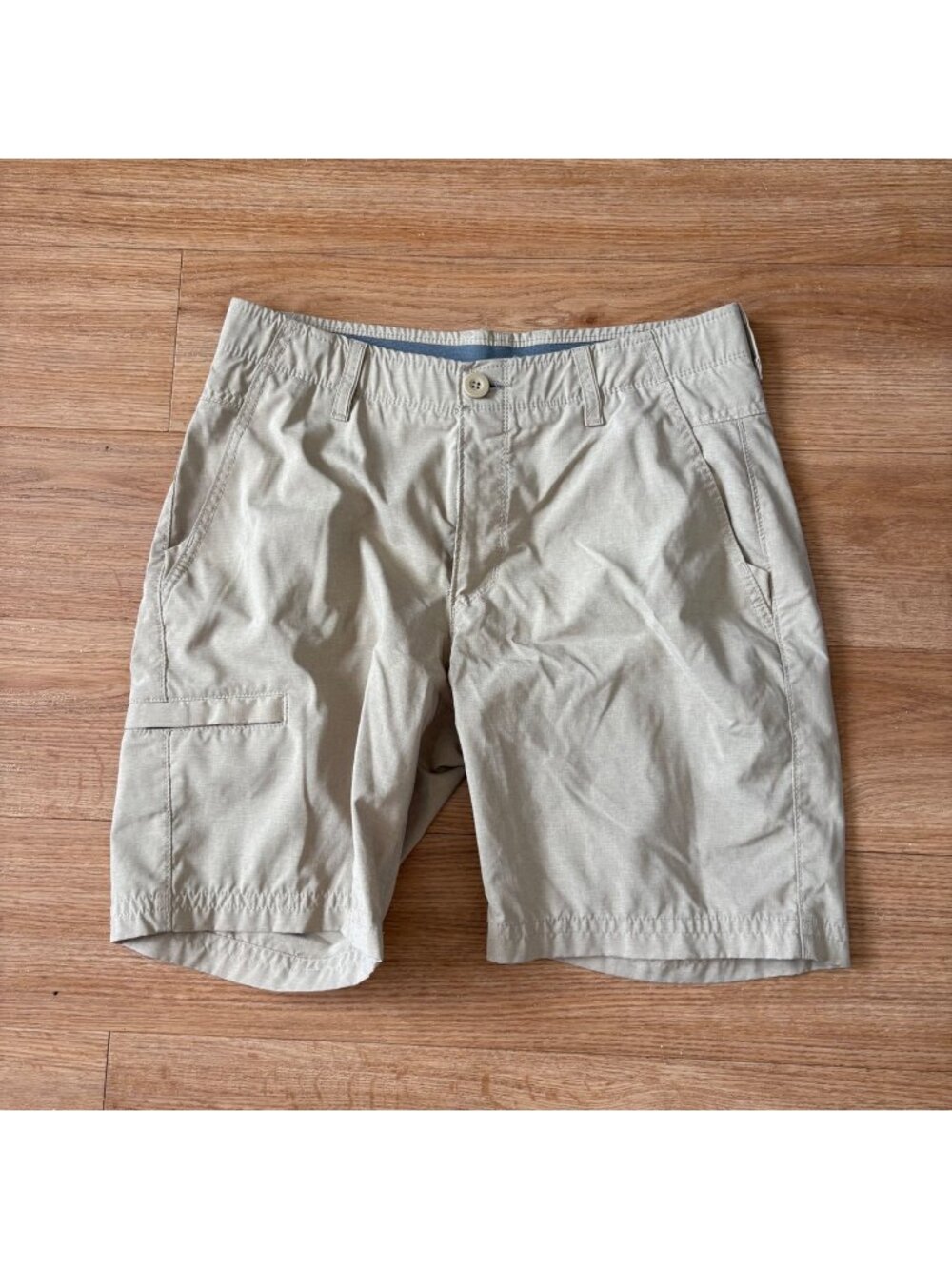 Arizona Jean Co Flex Surfer Prep Cargo Hybrid Shorts Tan Khaki Men’s Size 32